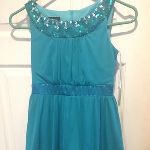 Girls blue sparkle dress